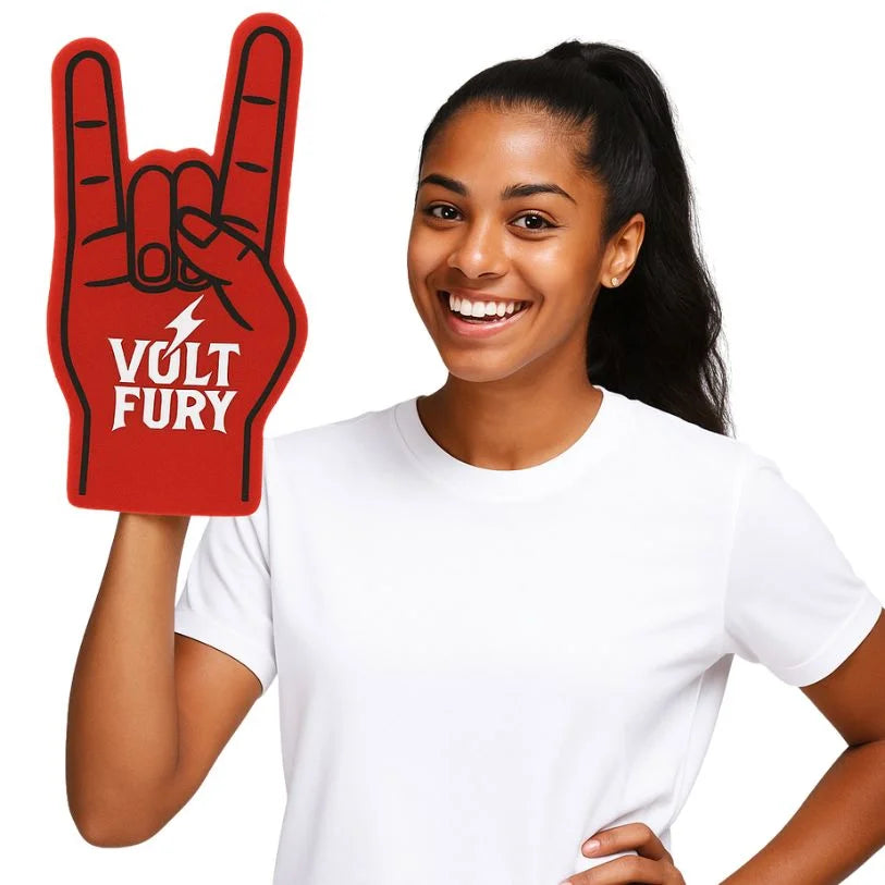 Custom Print Foam Fingers - Novelty Cheer Accessory for Adults & Kids Sports Events