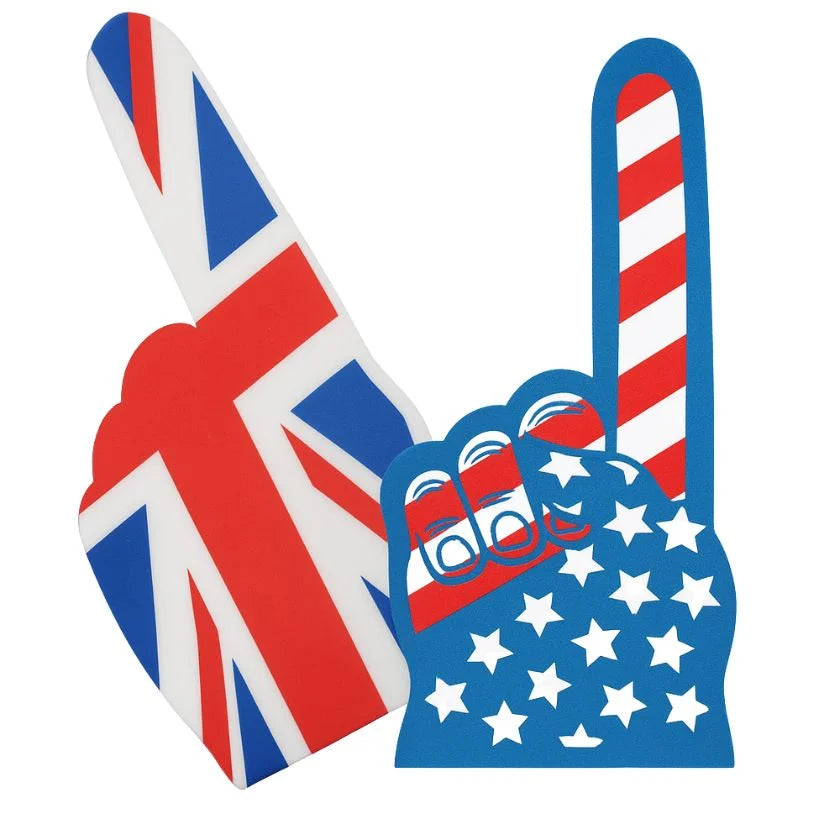 Custom Print Foam Fingers - Novelty Cheer Accessory for Adults & Kids Sports Events