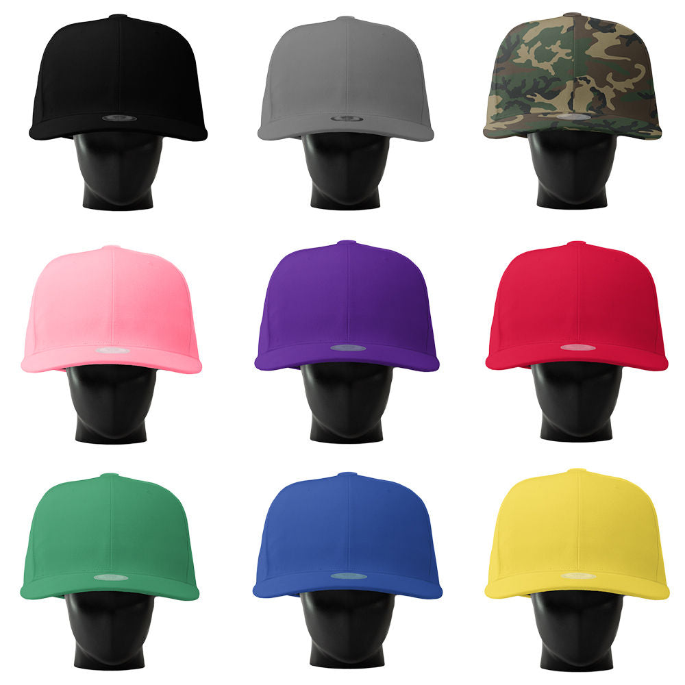 Factory Direct: New Custom 6-Panel Oversize Fitted Baseball Cap with Flat Brim