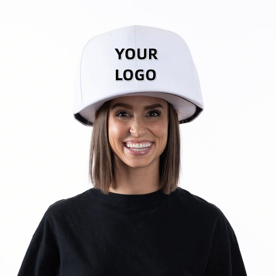 Factory Direct: New Custom 6-Panel Oversize Fitted Baseball Cap with Flat Brim