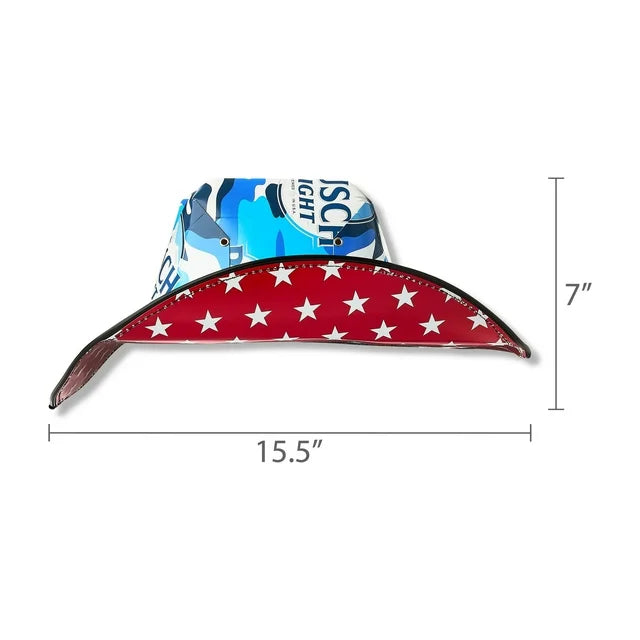 Sombreros de fiesta de vaquero de cartón personalizados con temática de cerveza