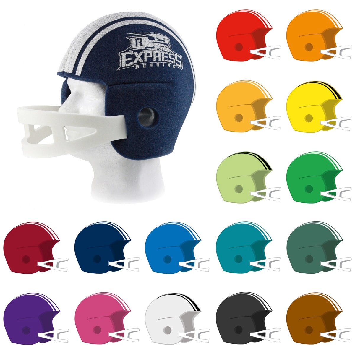 OEM Custom Logo Foam Football Helmet Set - Sports Match Fan Dress-Up Accessory Wholesale