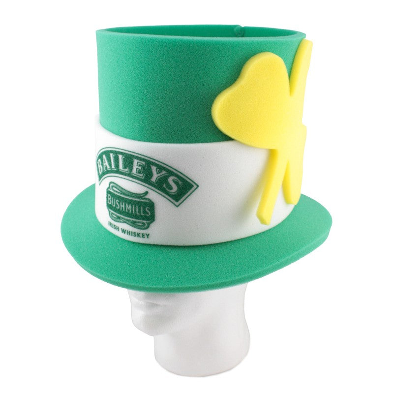 Lightweight Foam Irish Top Hat - Customizable Green Festival Fan Cheer Costume Accessory