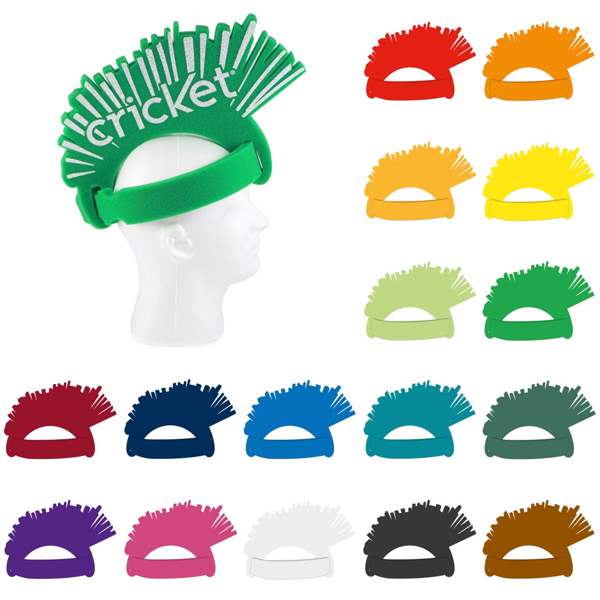 Eye-Catching Foam Mohawk Hat - Novelty Dress-Up Prop for Themed Parties & Fan Gatherings